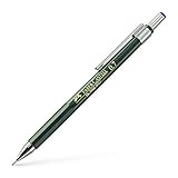 Faber-Castell B-136700 - Portaminas TK-Fine con Goma de Borrar y 3 Minas Finas Graduación HB - Trazo 0.7 mm - Color Negro