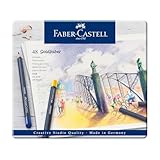 Faber-Castell 114748 - Estuche de Metal con 48 Ecolápices Goldfaber de Colores Surtidos (ver más)