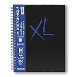 Canson XL Mix Media Texturado Cuaderno A4 40 hojas 300g, Blanco, C31200L016