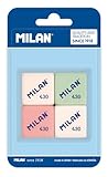 Goma de borrar milan 430 blister , 4 Unidades ( Paquete de 1