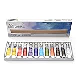 Winsor & Newton acuarela Cotman - Caja de acuarela en tubo - set de 12 tubos de 8 ml, colores surtido