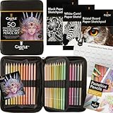 Castle Art Supplies Juego de 48 lápices de colores Pasteltint con extras | Colores de calidad en tonos más suaves y suntuosos | Para... (ver más)
