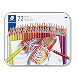 STAEDTLER 175M72 ST Lápices de colores con forma hexagonal, Caja con 72 colores variado