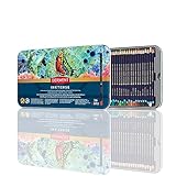 Derwent Inktense Juego de 36 Lápices de Tinta para Acuarela Solubles en Agua para Papel o Tela en Caja Metálica, 4