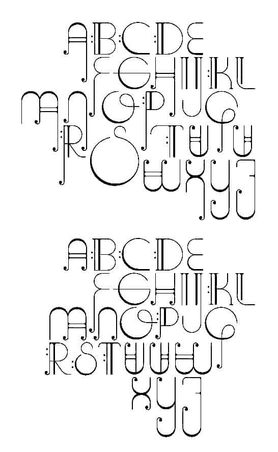 plantillas de abecedario de lettering plantillas de abecedario de lettering