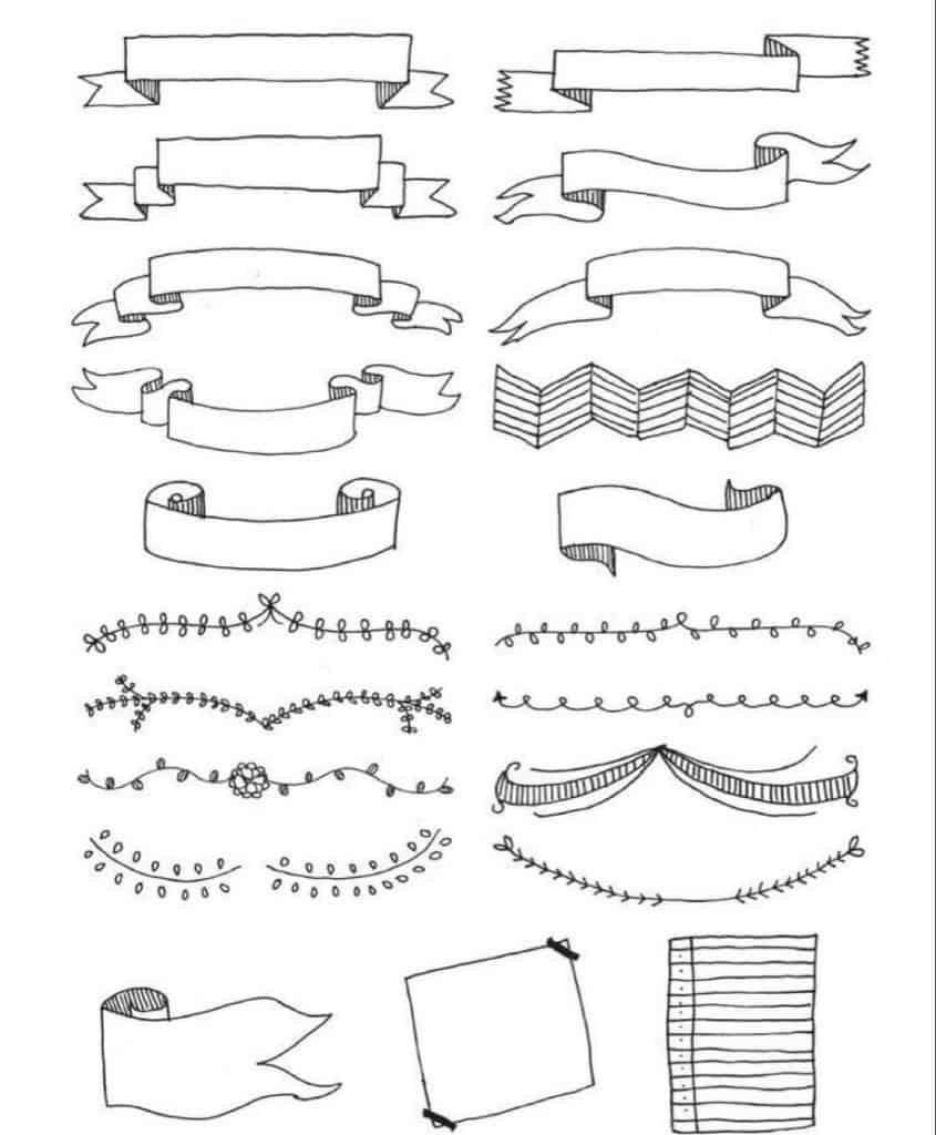plantillas de adornos de lettering plantillas de adornos de lettering