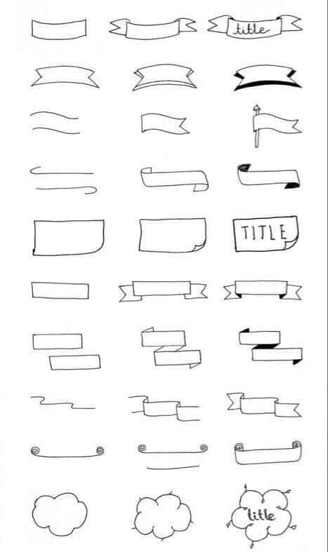 plantillas de adornos de lettering plantillas de adornos de lettering