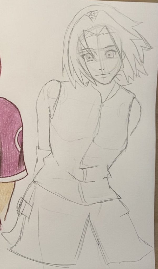Como Dibujar a Sakura Haruno paso a paso Como Dibujar a Sakura Haruno paso a paso