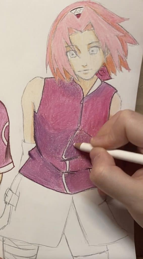 Como Dibujar a Sakura Haruno paso a paso Como Dibujar a Sakura Haruno paso a paso